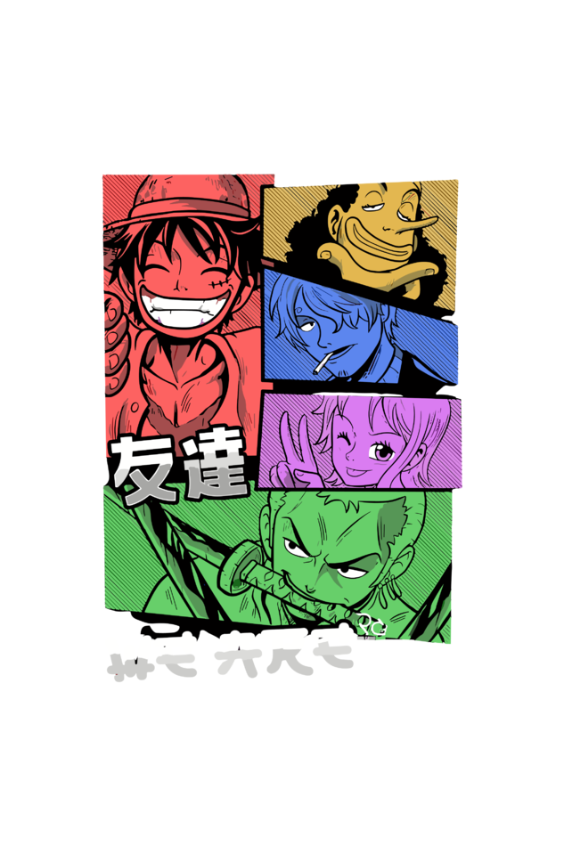 One Piece All Characters Collage Pre-Timeskip Hoodie